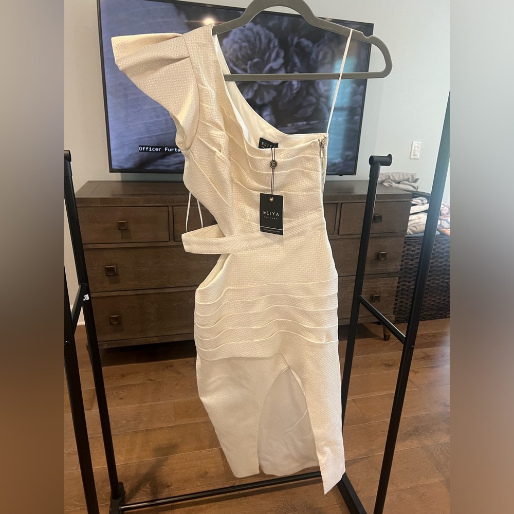 Eliya the label new with tags white ivory formal dress xs